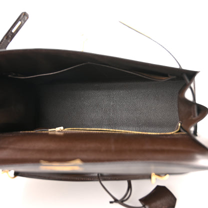 Hermes Epsom Kelly Sellier 32 Chocolate 5 of 13