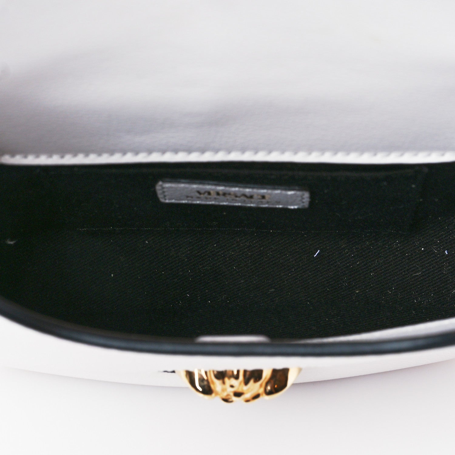 Versace Calfskin La Medusa Small Hobo Crossbody White 4 of 8