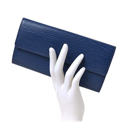 Louis Vuitton Epi Sarah Wallet Myrtille 2 of 7