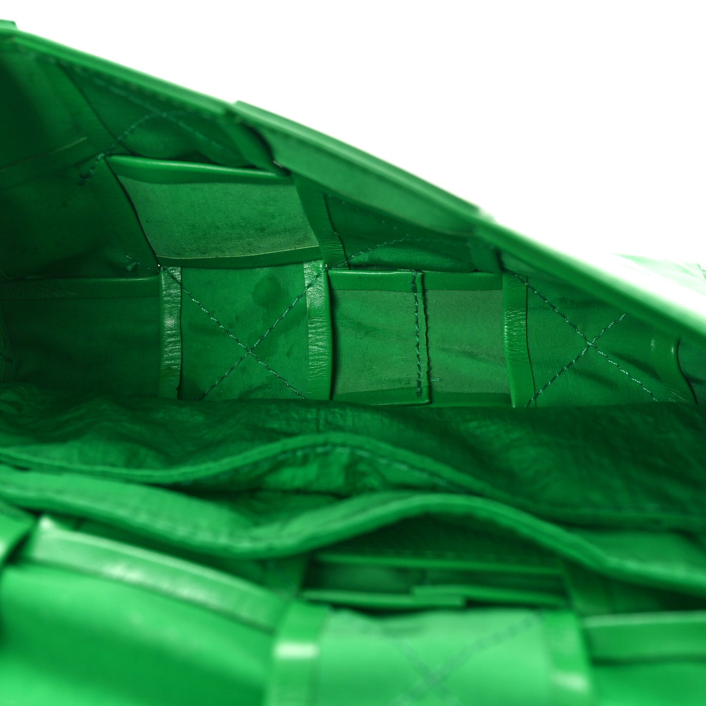 Paper Calfskin Intreccio Cassette Belt Bag Parakeet