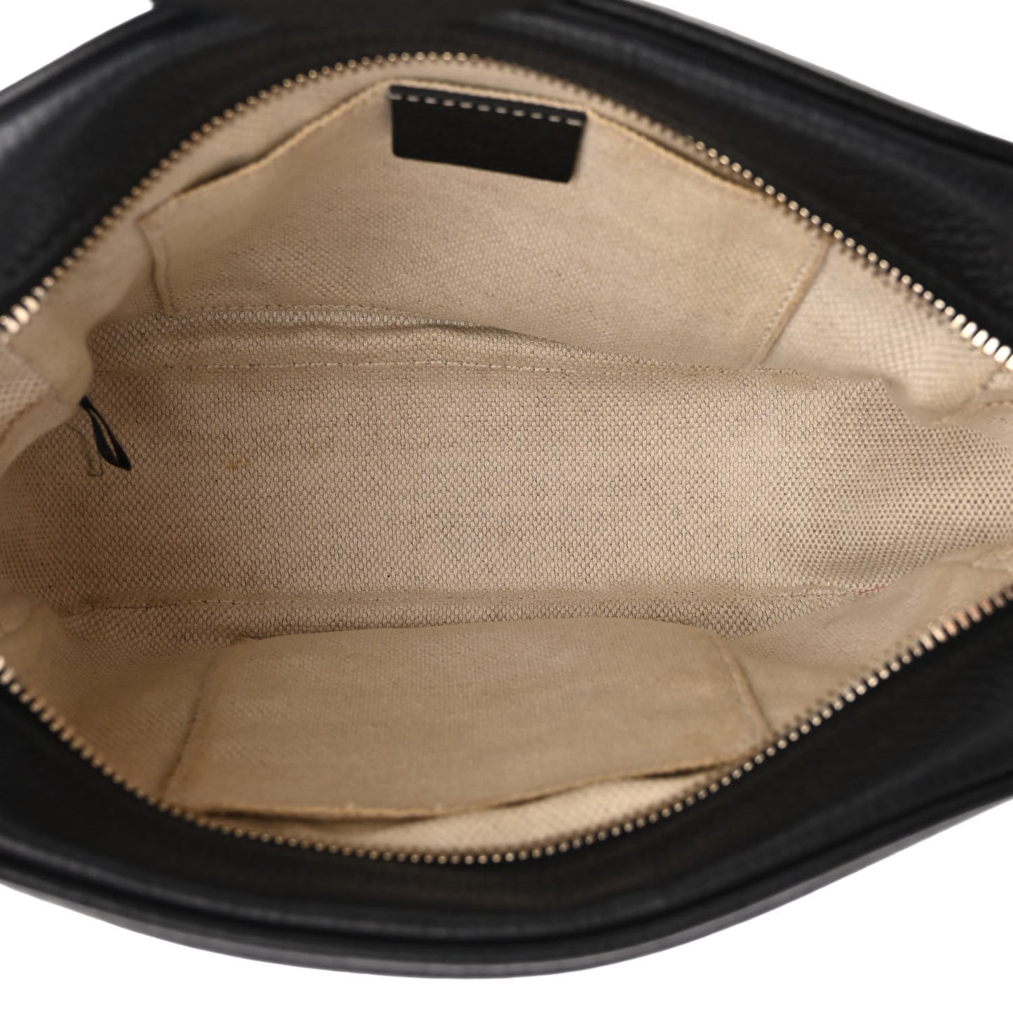Pebbled Calfskin Small Soho Disco Bag Black