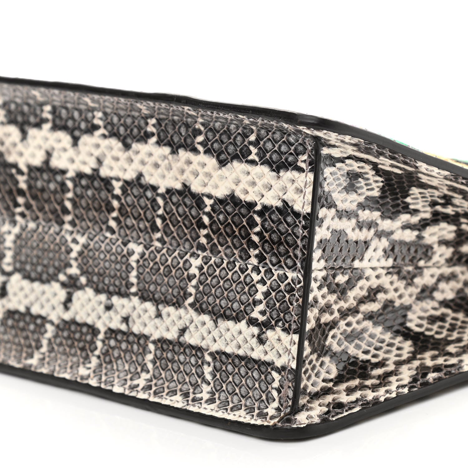Gucci Snakeskin Embroidered Linea Ricami Shoulder Multicolor 10 of 11