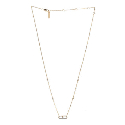 Messika 18K Yellow Gold Diamond Move Uno Pave Necklace 3 of 6