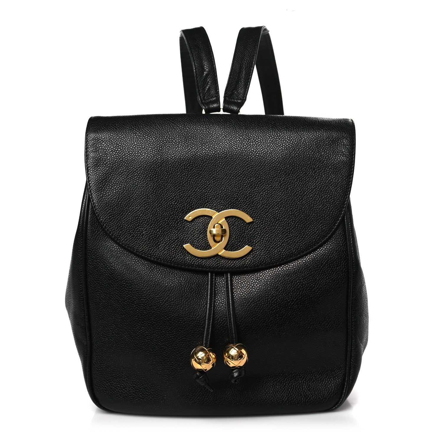 Chanel Caviar CC Backpack Black 1 of 8