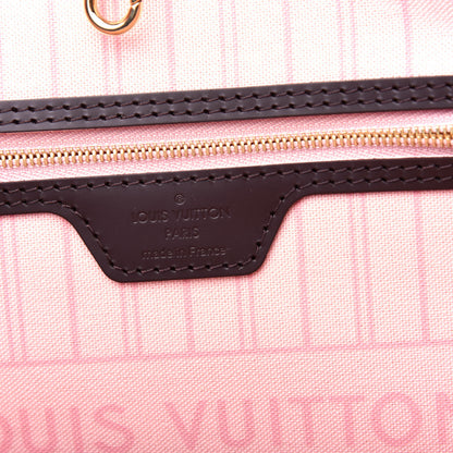 Louis Vuitton Damier Ebene Neo Neverfull MM Rose Ballerine 6 of 10