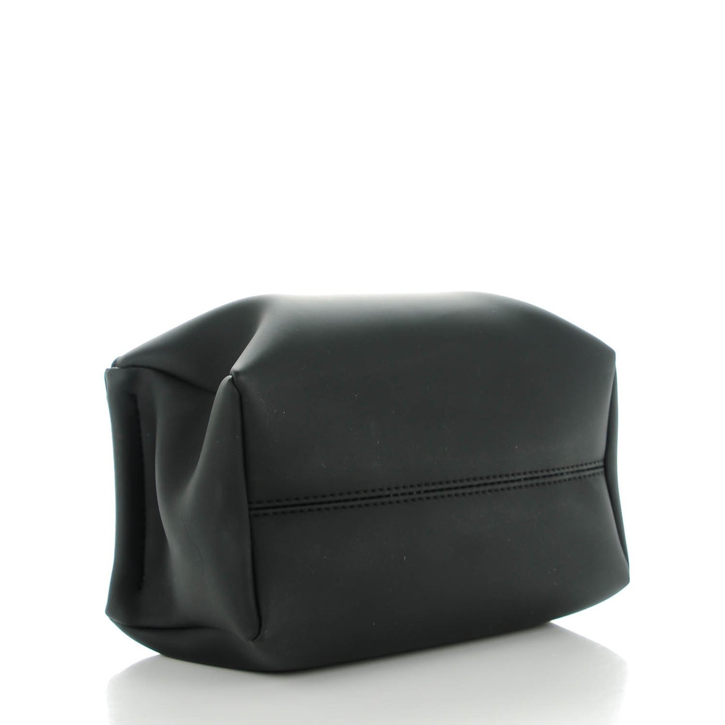 Rubber Effect Calfskin Pandora Wristlet Black