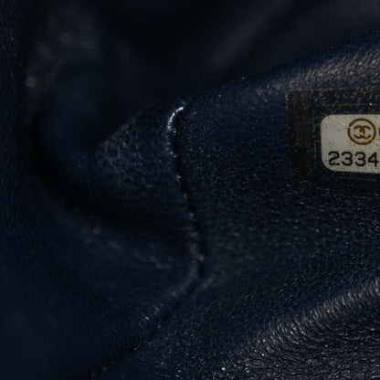 Chanel Caviar Lizard Quilted Large Coco Handle Flap Blue 7 of 17