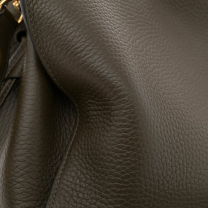 Mulberry Heavy Grain Iris Tote Olive Green 11 of 11
