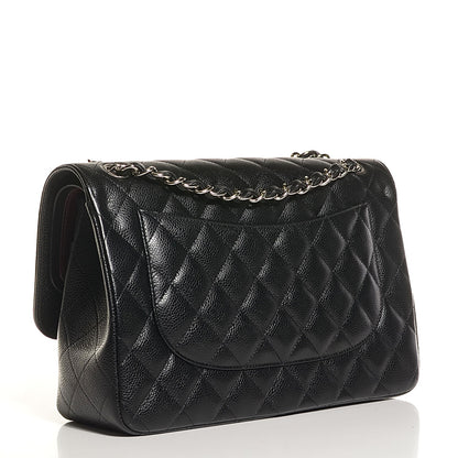 Chanel Caviar Quilted Jumbo Double Flap Black 4 of 9
