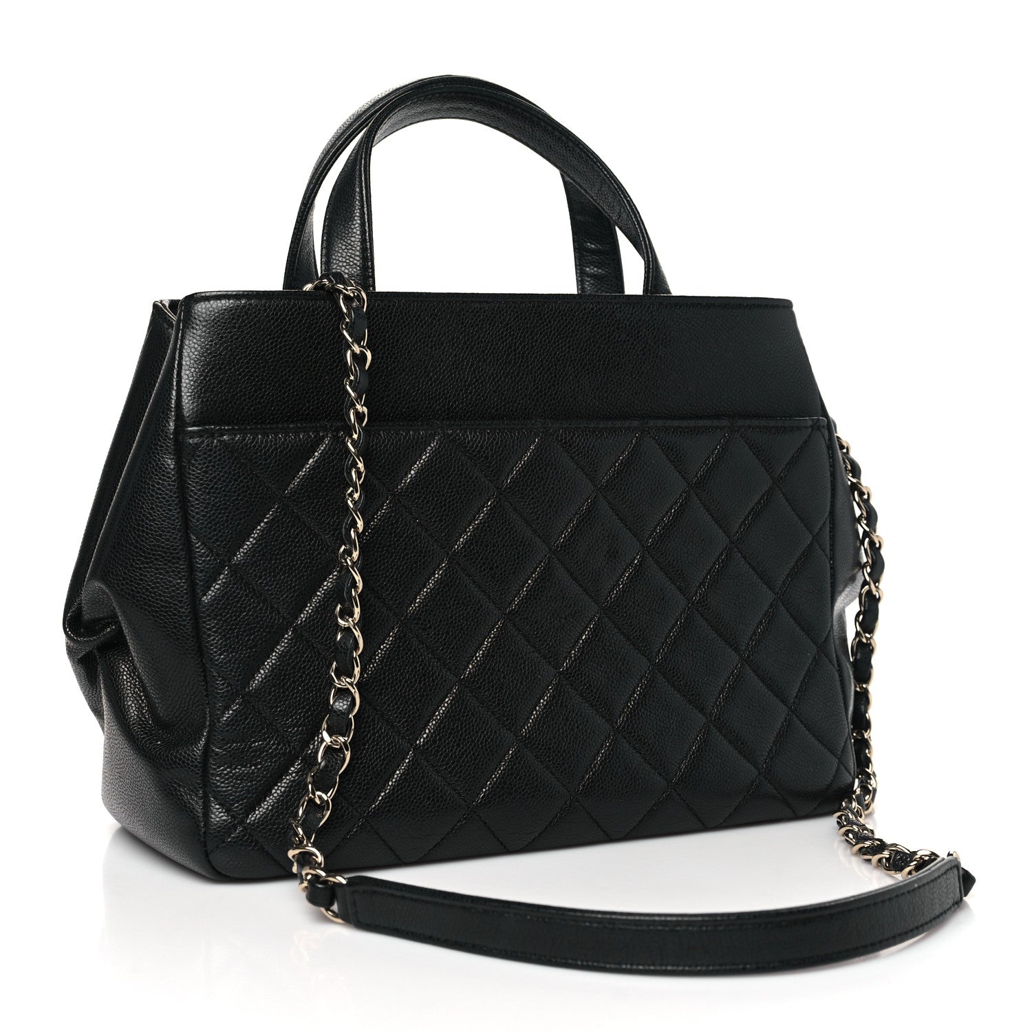 Chanel Caviar Quilted Small Business Affinity Shopping Bag Black 3 of 10