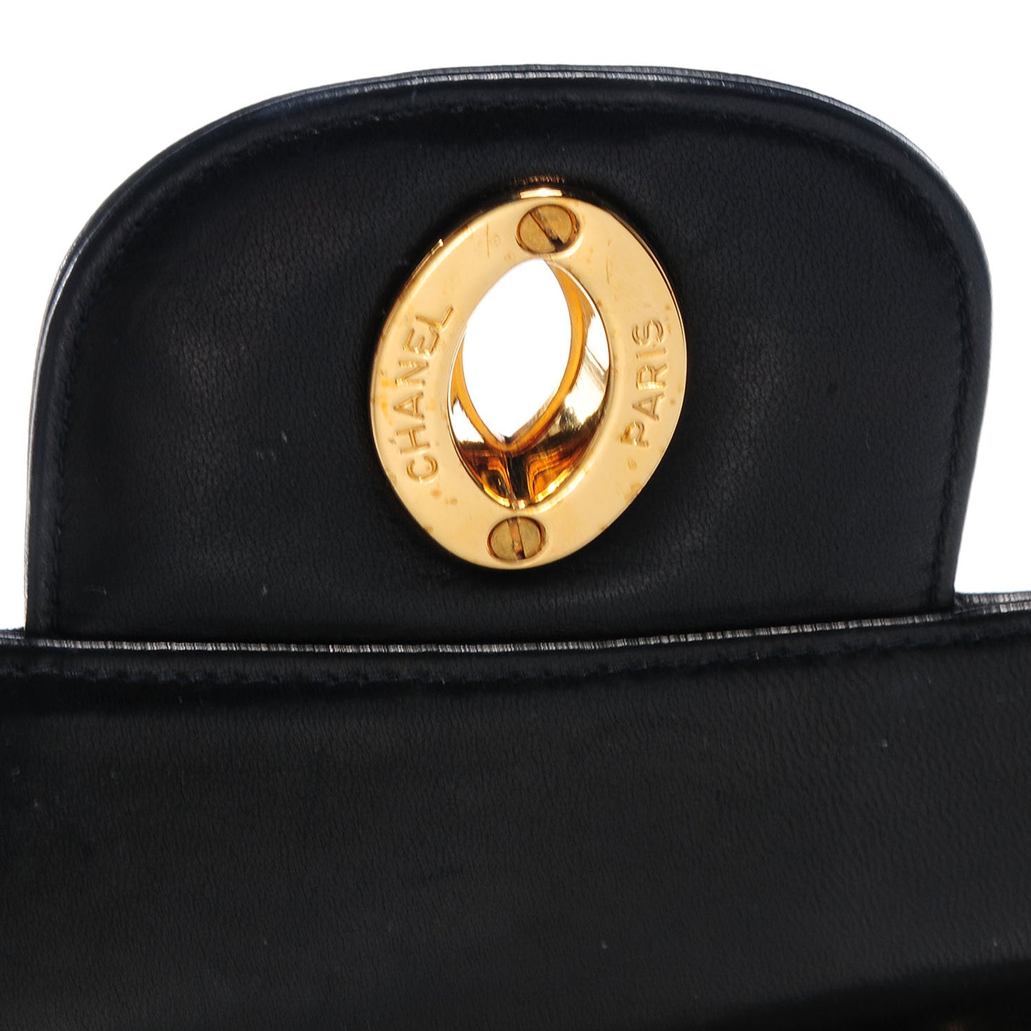 Lambskin Jumbo Flap Black