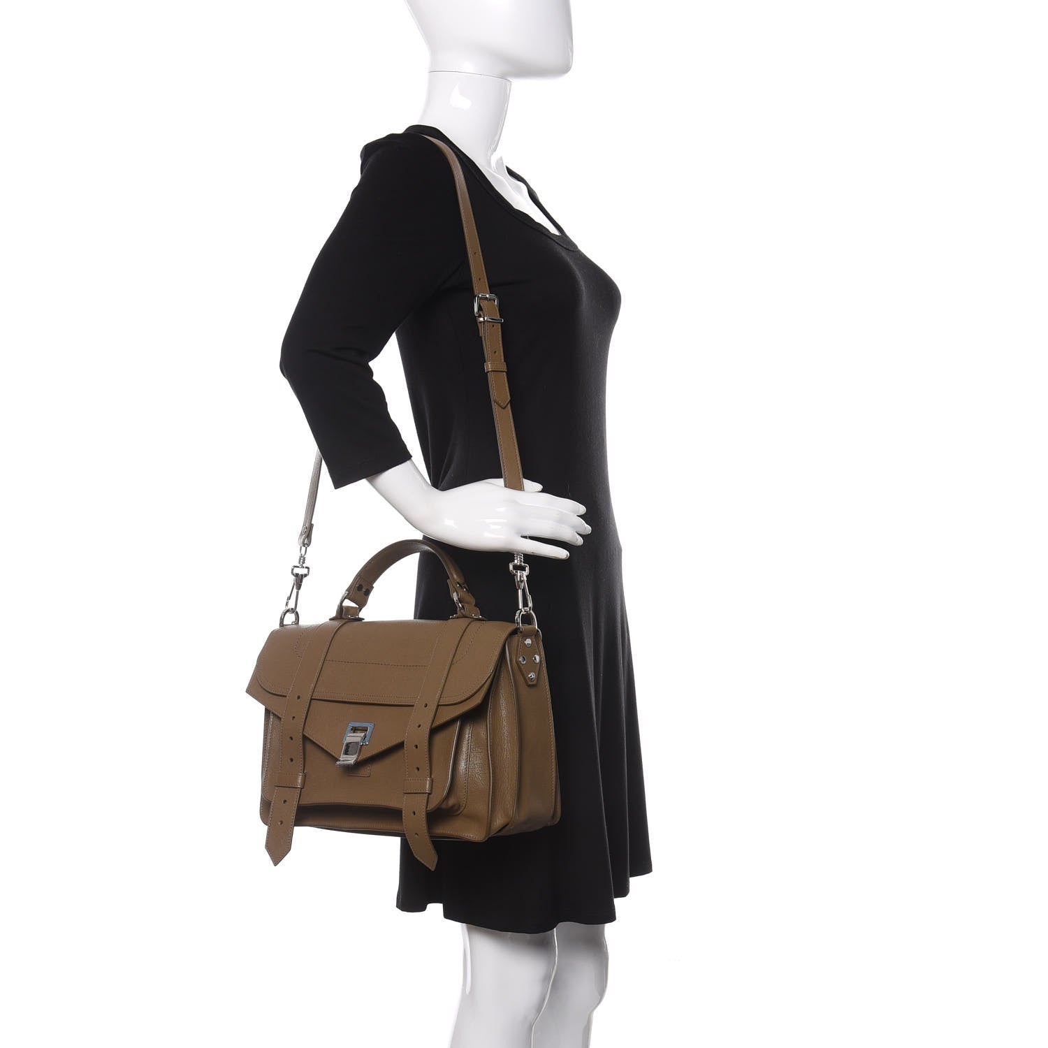 Proenza Schouler Lambskin Medium PS1 Satchel Bay Leaf 2 of 8