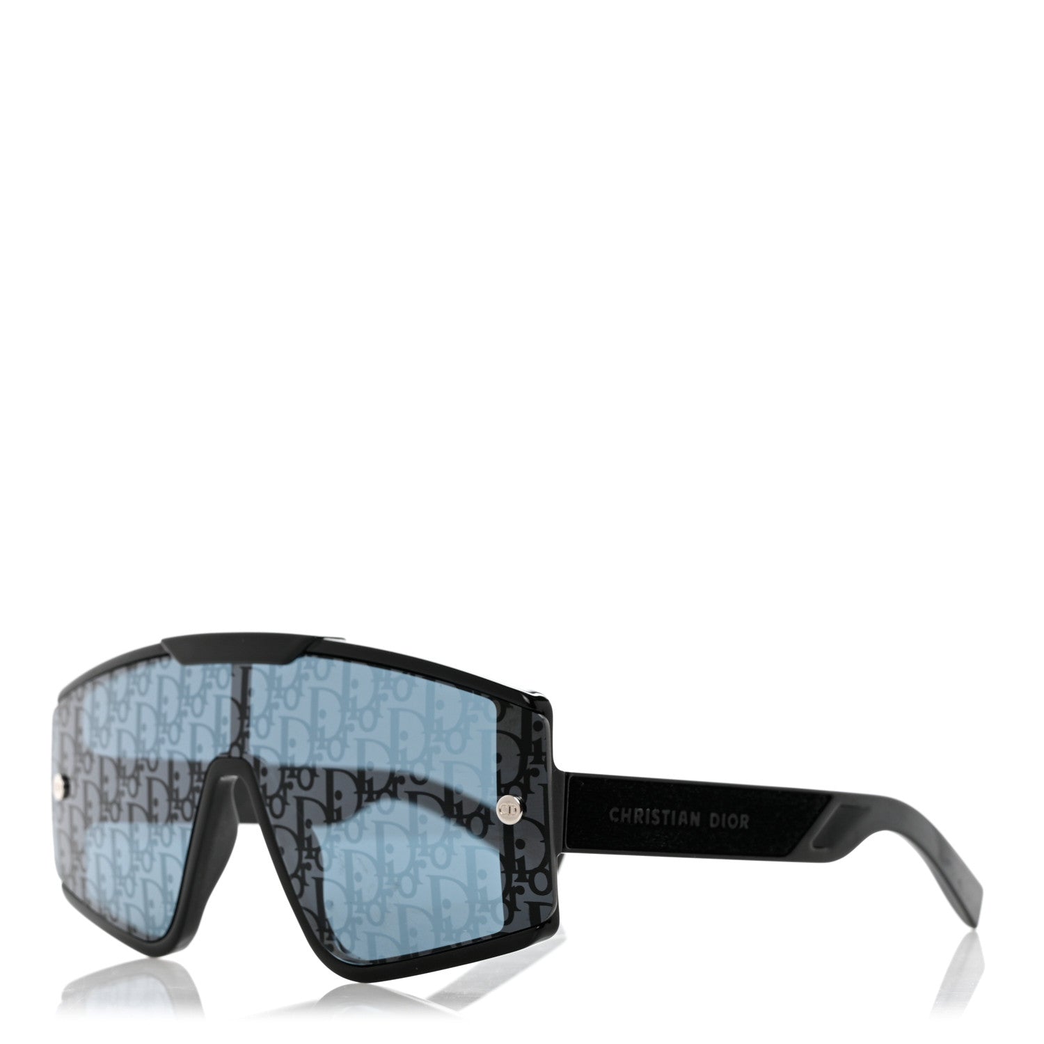 Christian Dior Acetate Diorxtrem MU Oblique Mask Sunglasses Black 1 of 9