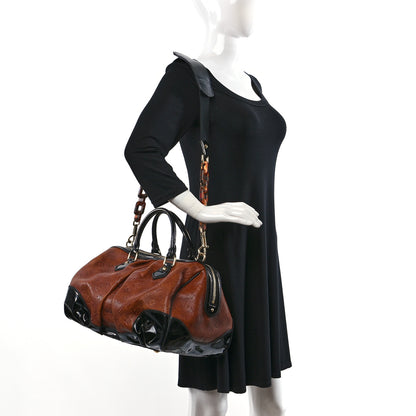 Louis Vuitton Cuir Embossed Monogram Stephen Bag Fauve 2 of 9