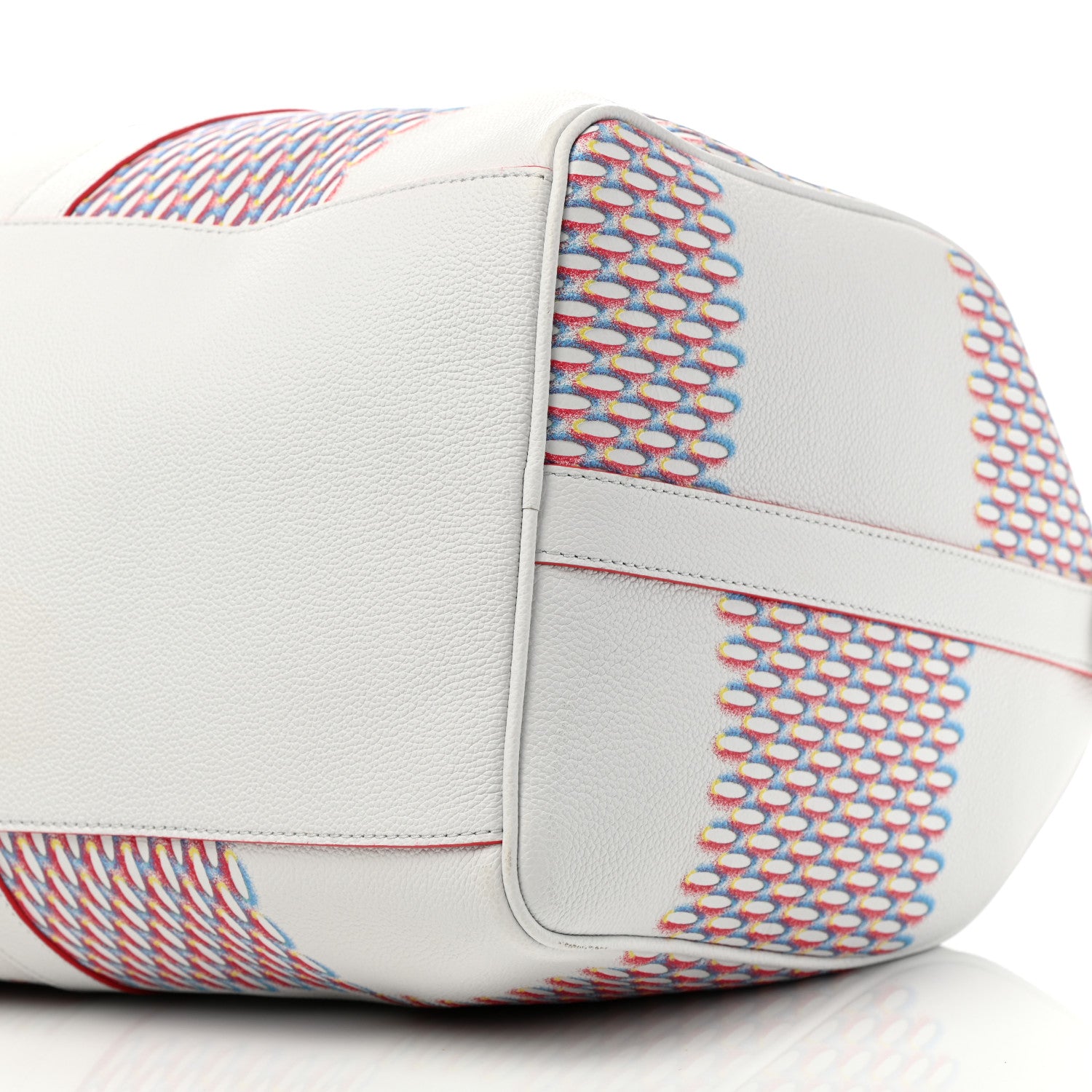 Louis Vuitton Cowhide Damier Spray Keepall Bandouliere 50B White 8 of 8