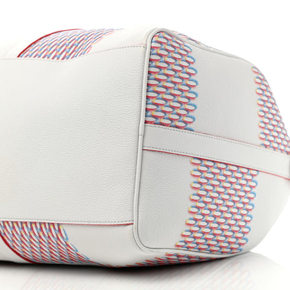 Louis Vuitton Cowhide Damier Spray Keepall Bandouliere 50B White 8 of 8