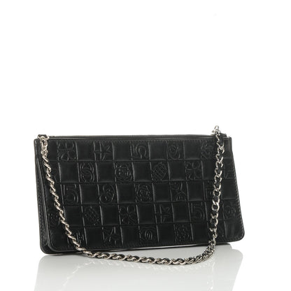 Chanel Lambskin Precious Symbols Pochette Black 3 of 6