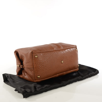 Saint Laurent Pebbled Lambskin Medium Easy Sac Brown 4 of 7
