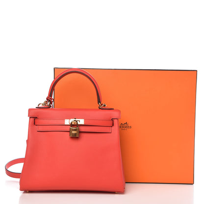 Hermes Swift Kelly Retourne 25 Rouge Tomate 41 of 41