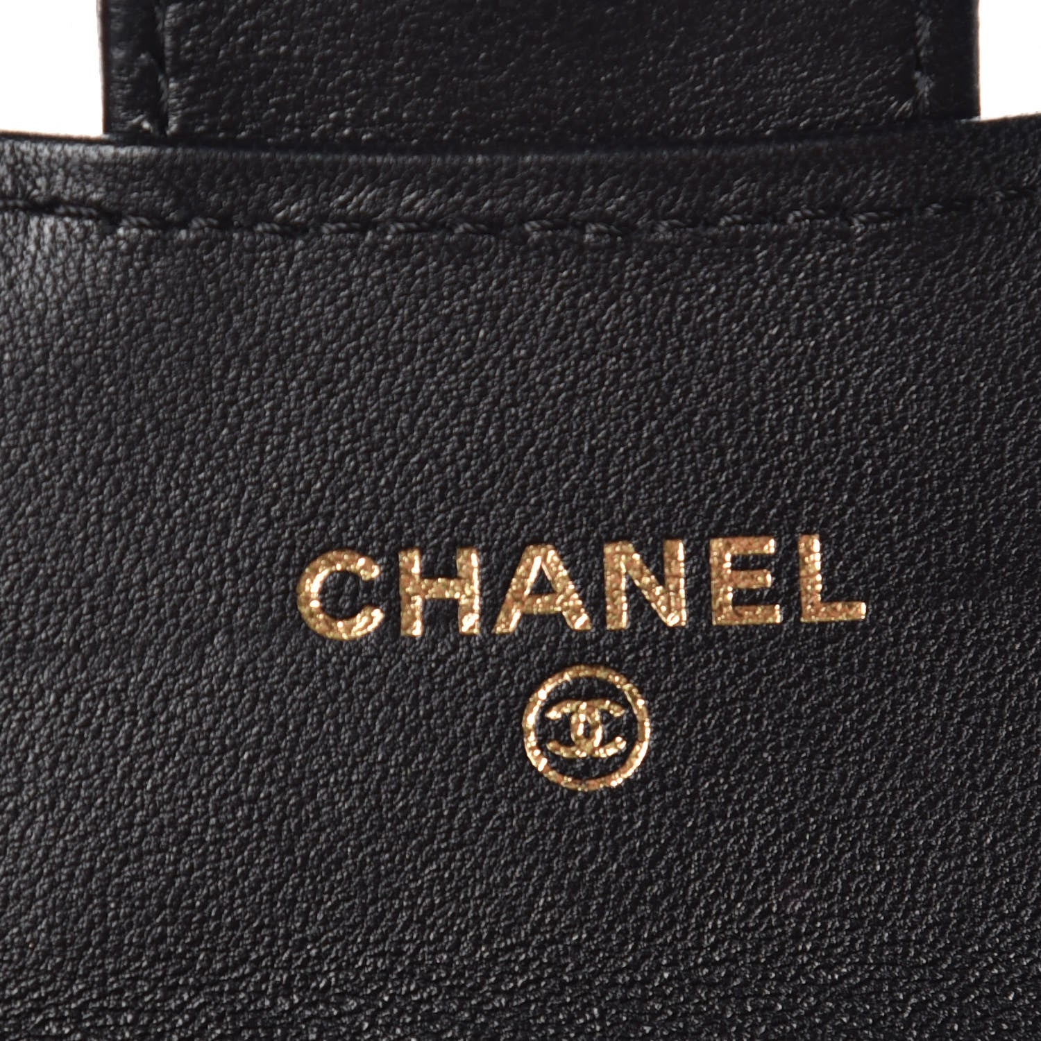 Chanel Lambskin Chevron Quilted Flap Card Holder Black 7 of 10