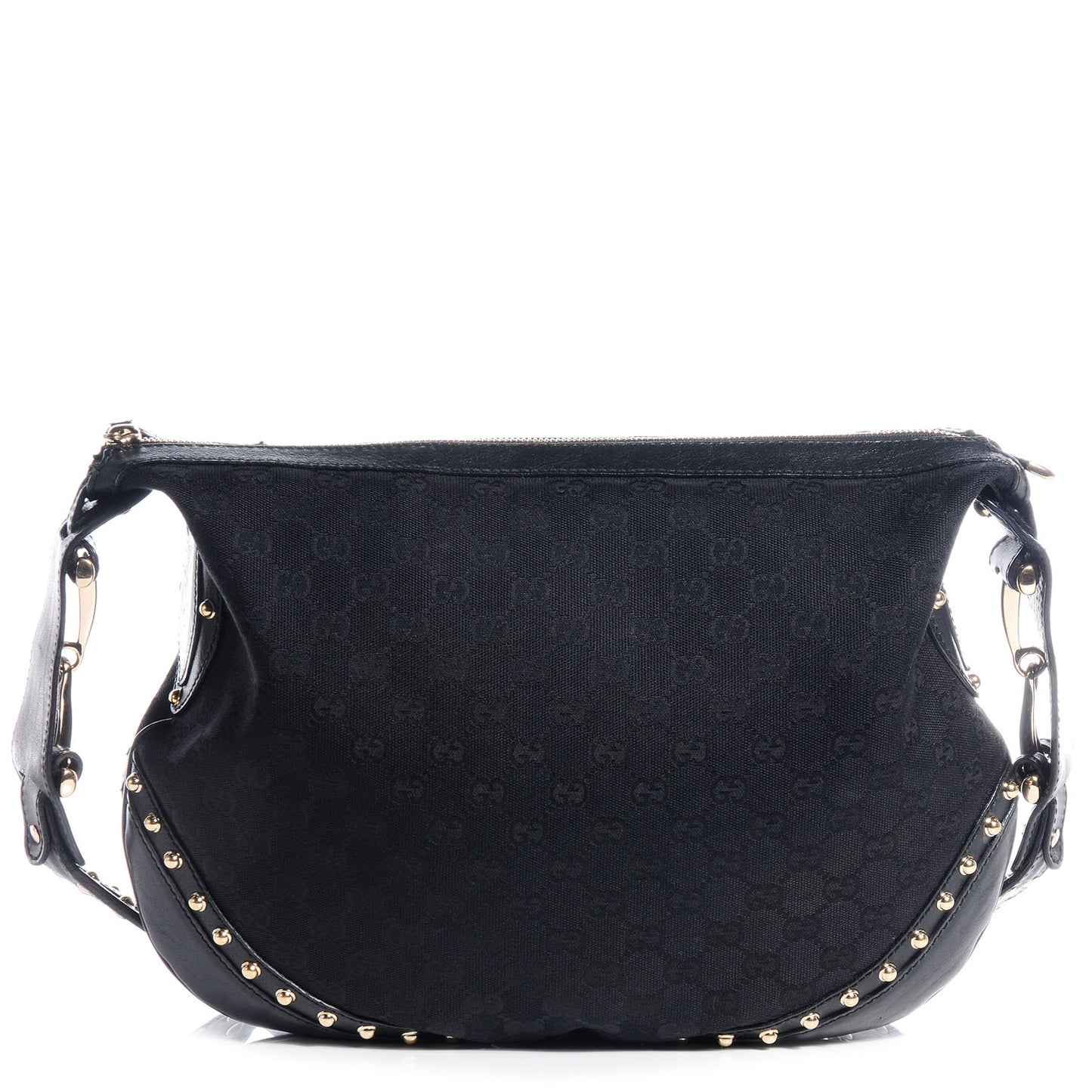 Monogram Pelham Studded Medium Shoulder Bag Black