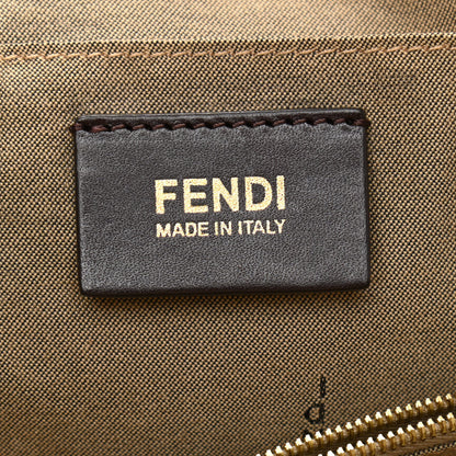 Fendi Pebbled Calfskin Small Chameleon Tote Beige 6 of 13