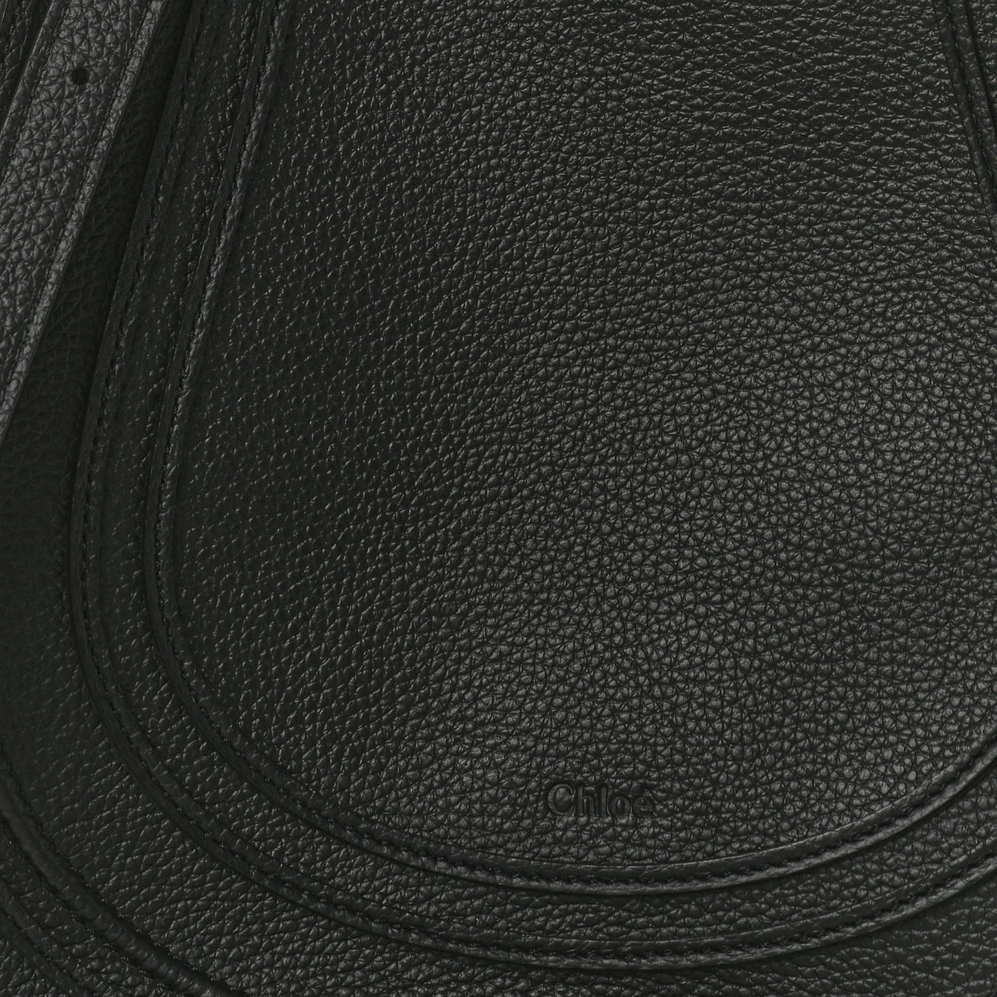 Calfskin Medium Marcie Round Crossbody Bag Black