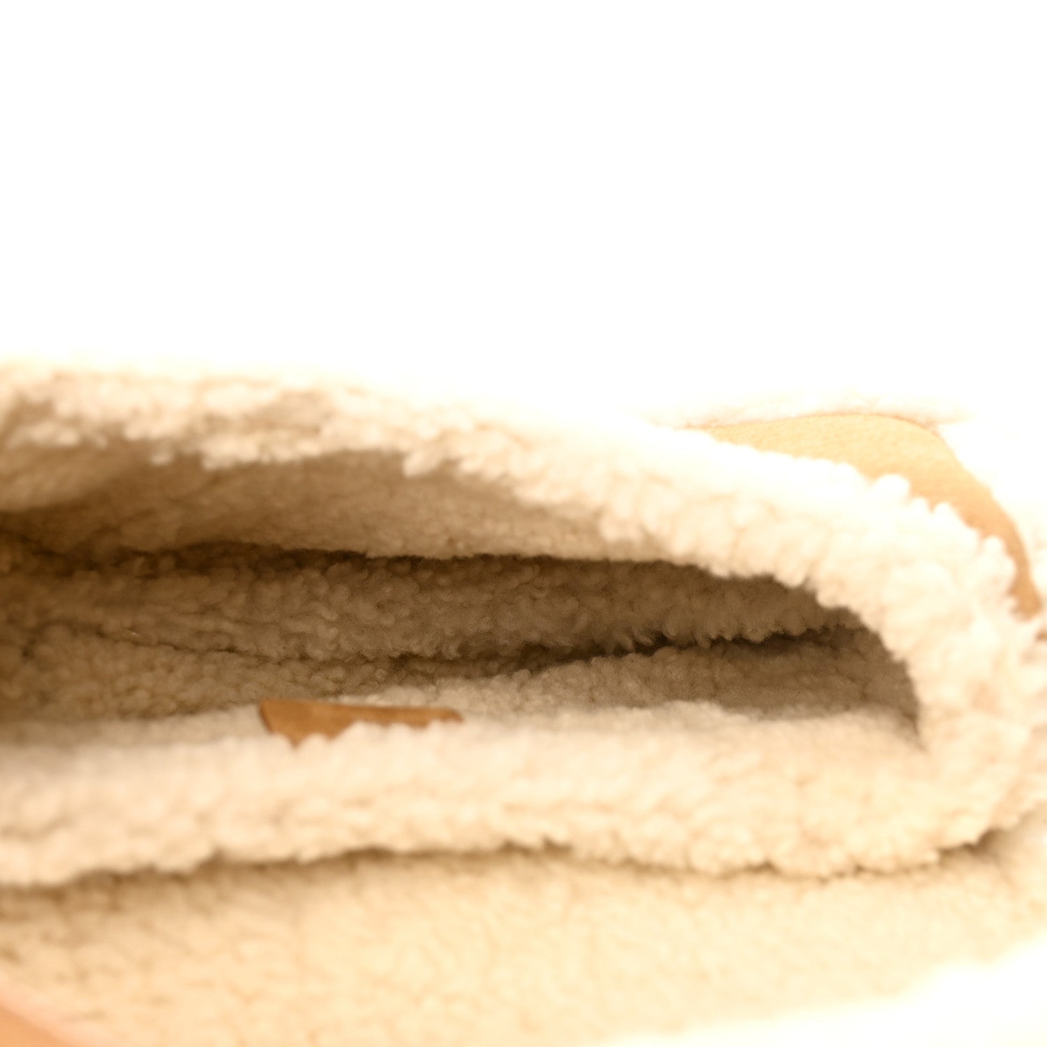 Christian Dior Shearling Saddle Bag Camel 9 of 19