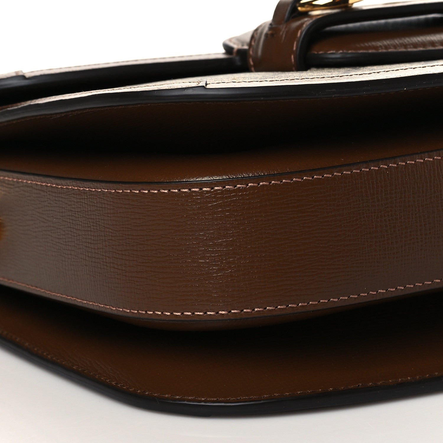 Gucci GG Supreme Monogram Horsebit 1955 Shoulder Bag Beige Brown Sugar 9 of 10