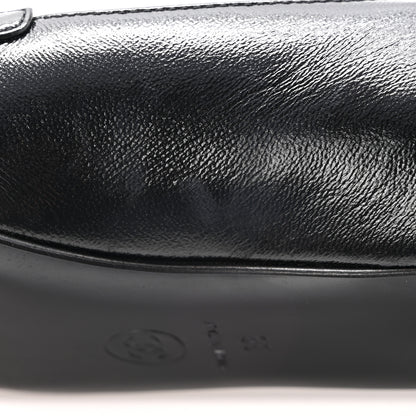 Chanel Shiny Lambskin Grosgrain Pearl Mary Jane Flats 39 Black 11 of 12