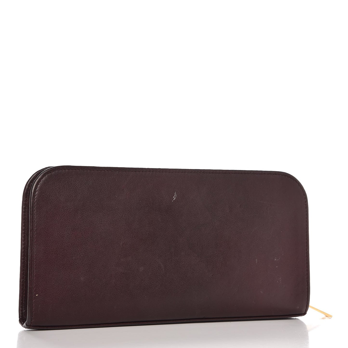 Calfskin Classic Zip Around Continental Wallet Bordeaux