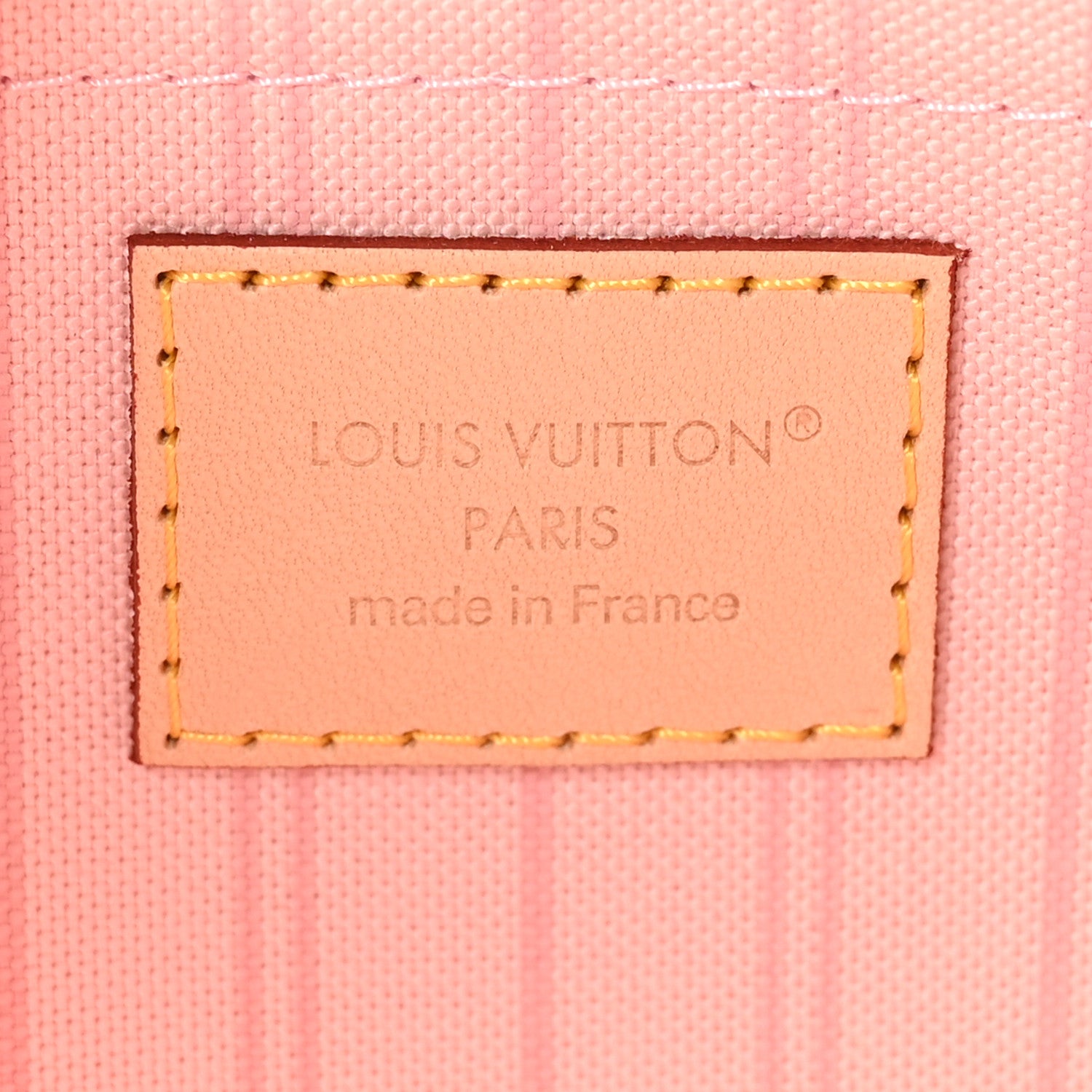 Louis Vuitton Damier Azur Neverfull MM GM Pochette Rose Ballerine 6 of 7