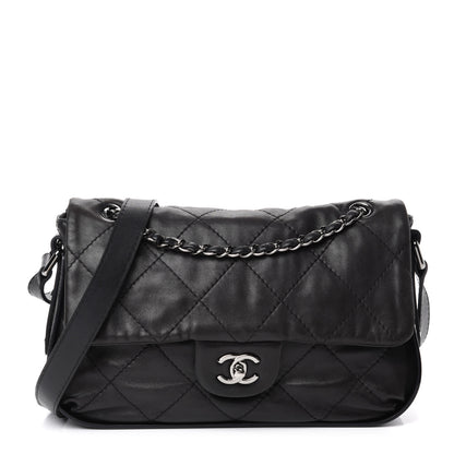 Chanel Calfskin Country Chic Cross Body Flap Black 1 of 11