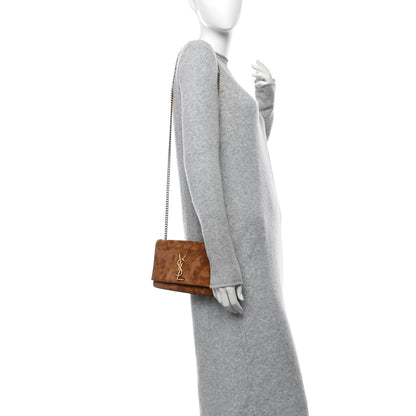 Saint Laurent Suede Small Monogram Kate Satchel Macaron 2 of 11