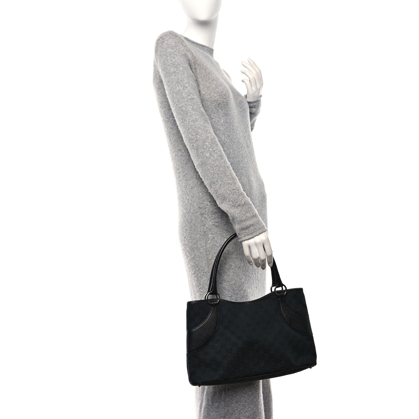 Monogram Shoulder Bag Black
