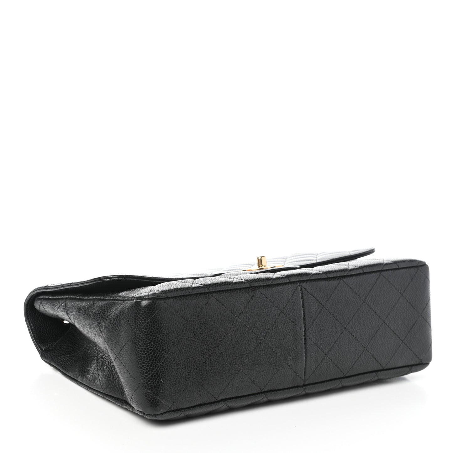 Caviar Quilted Jumbo Single Flap Black