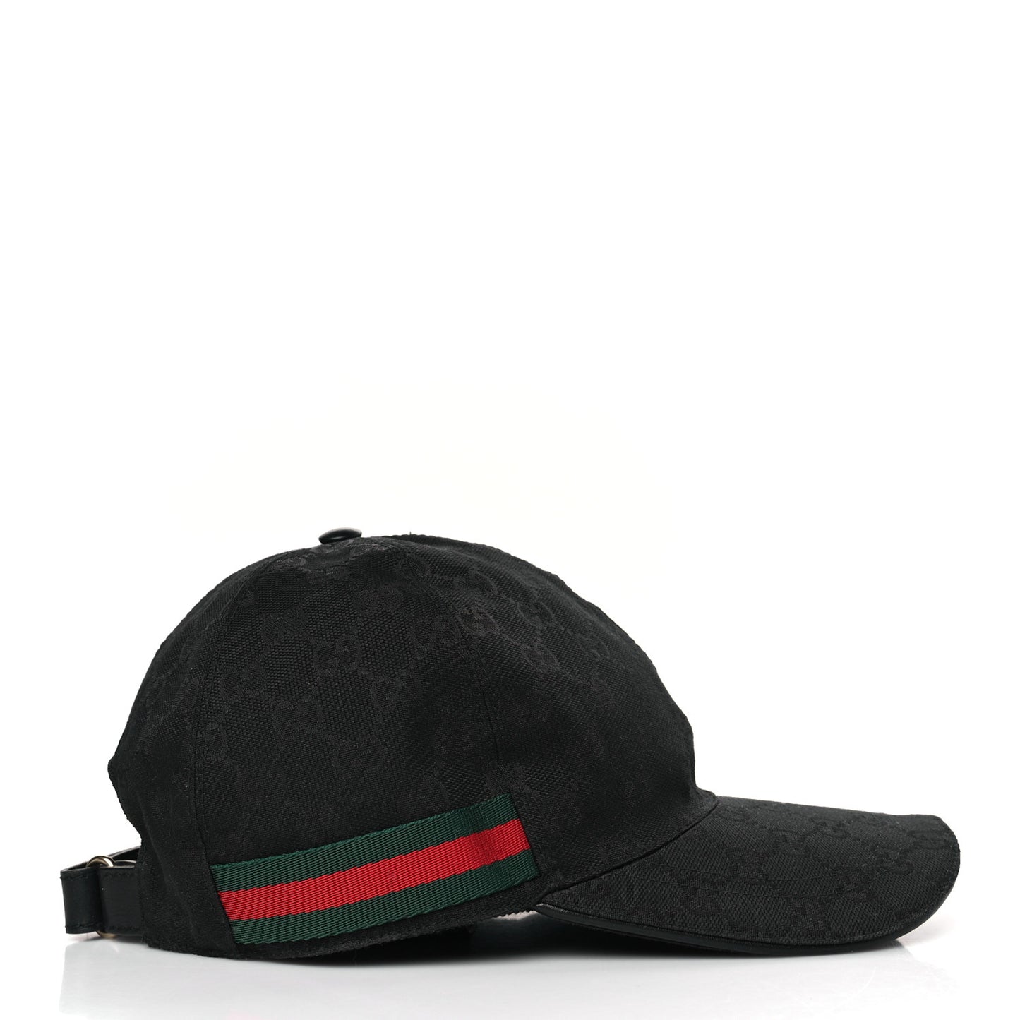 Monogram Web Baseball Hat L Black