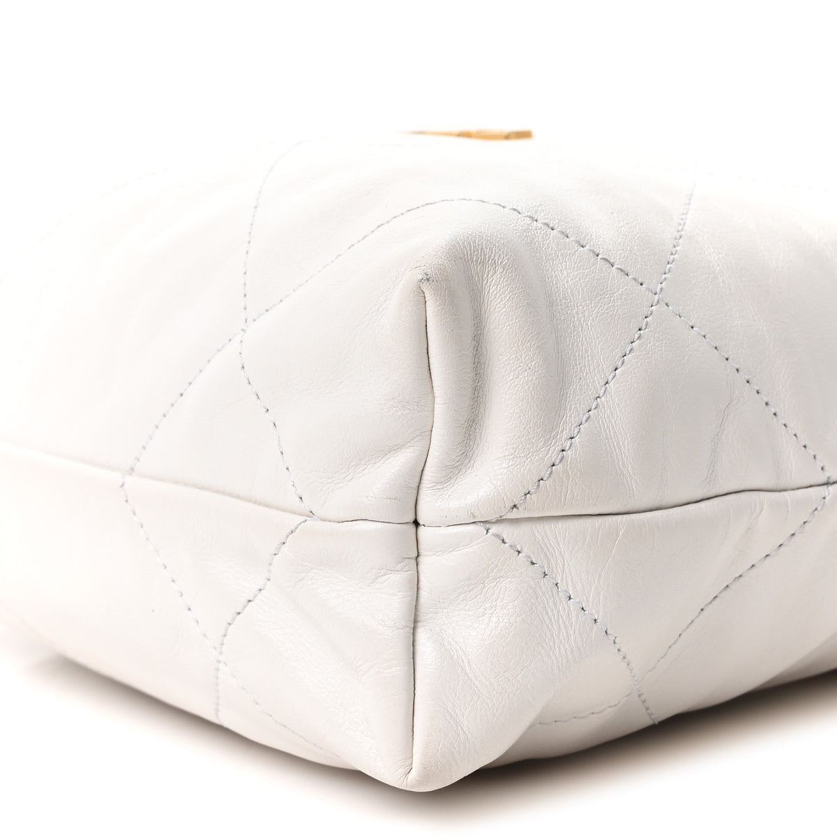 Chanel Shiny Calfskin Quilted Small Chanel 22 White 11 of 11
