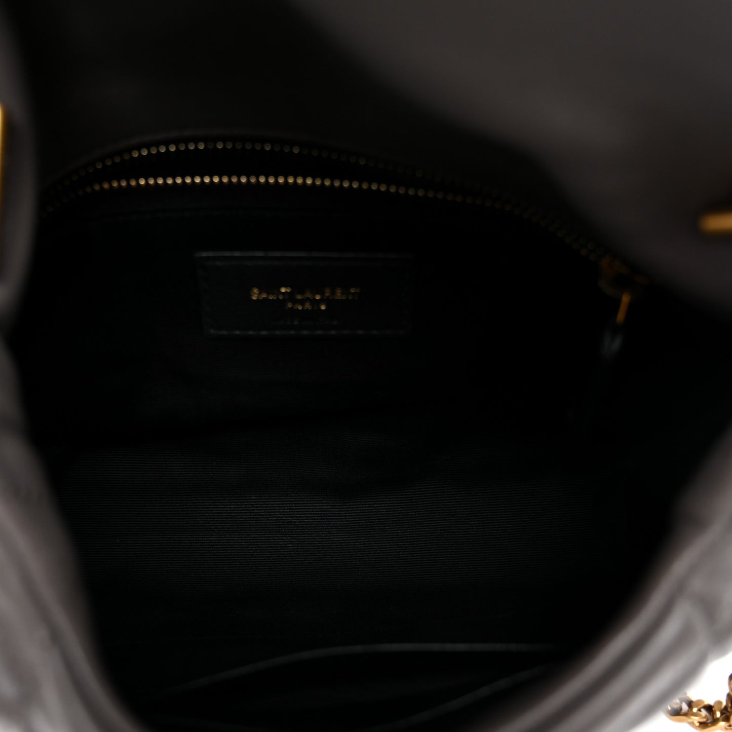 Lambskin Quilted Toy Loulou Puffer Monogram Chain Satchel Storm