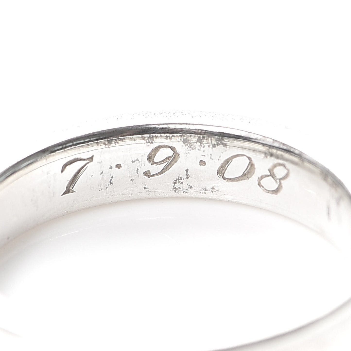 Sterling Silver Narrow 1837 Band Ring 52 6