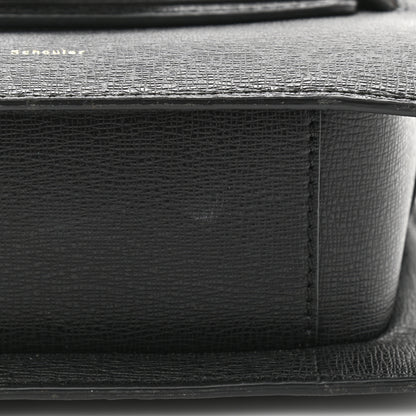 Proenza Schouler Embossed Grained Calfskin Buckle Trapeze Bag Black 11 of 12