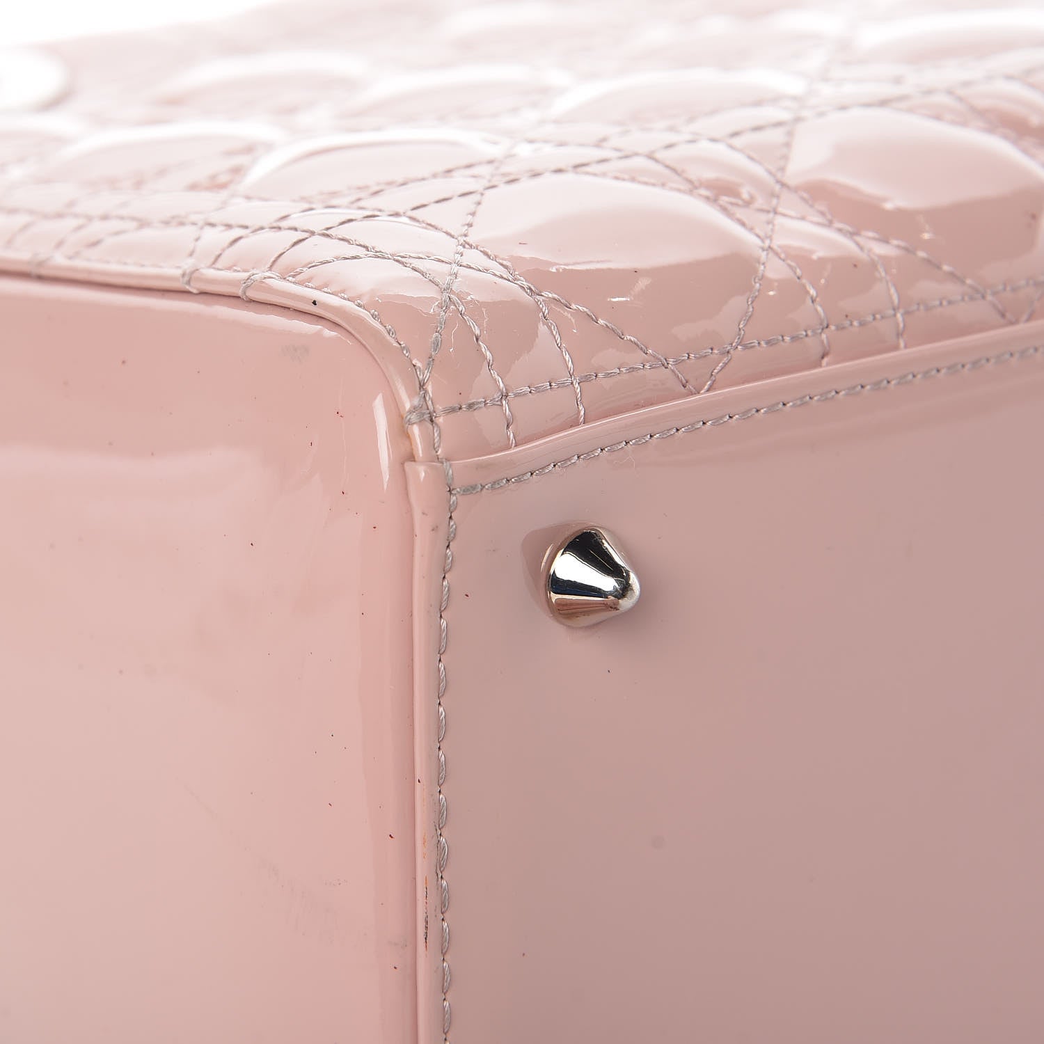 Christian Dior Patent Cannage Medium Lady Dior Rose Clair 13 of 18