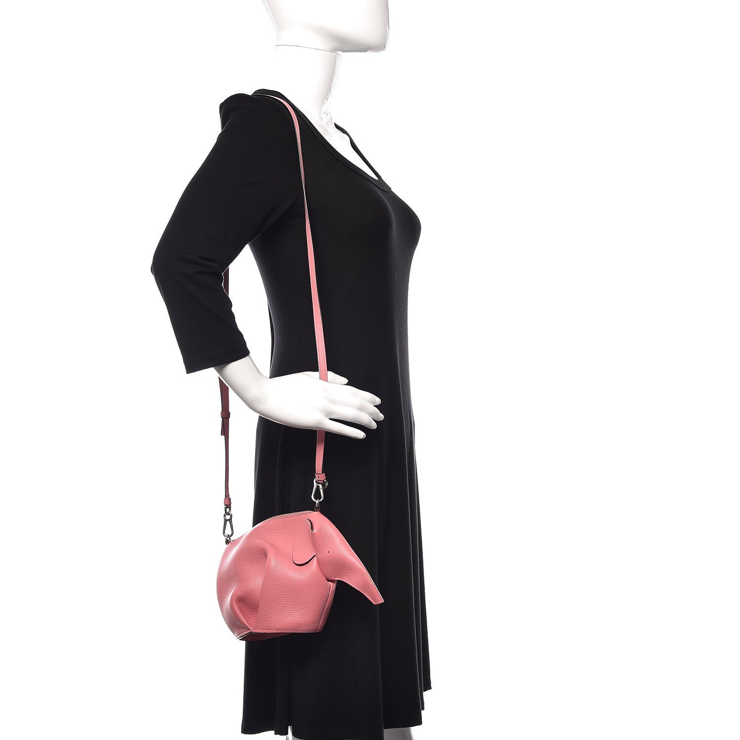 Calfskin Mini Elephant Crossbody Bag Candy