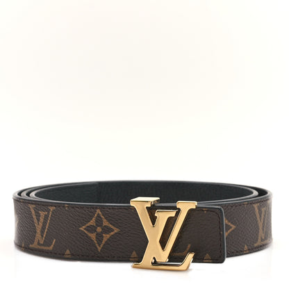 Louis Vuitton Calfskin Monogram 20mm LV Iconic Reversible Belt 95 38 Black 1 of 5