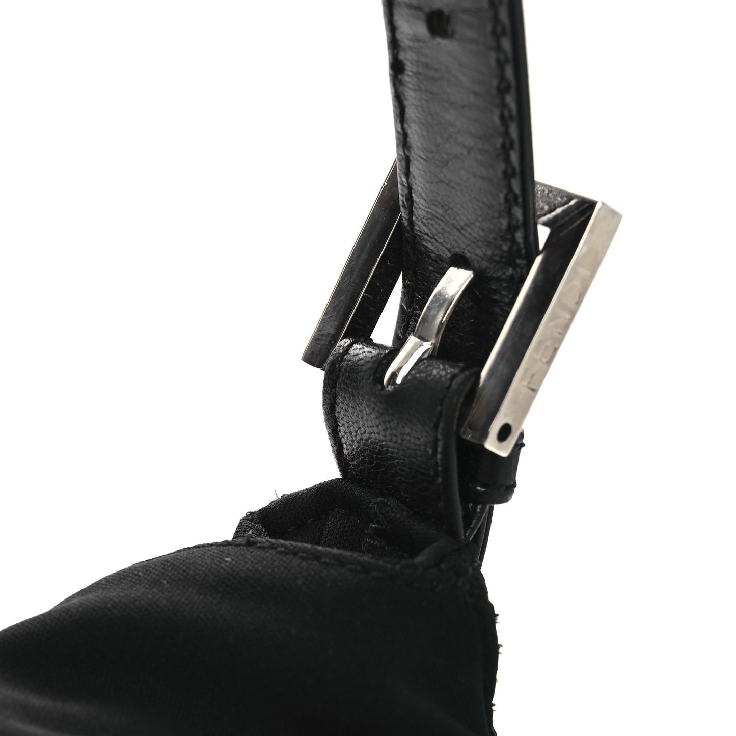 Nylon Baguette Bag Black