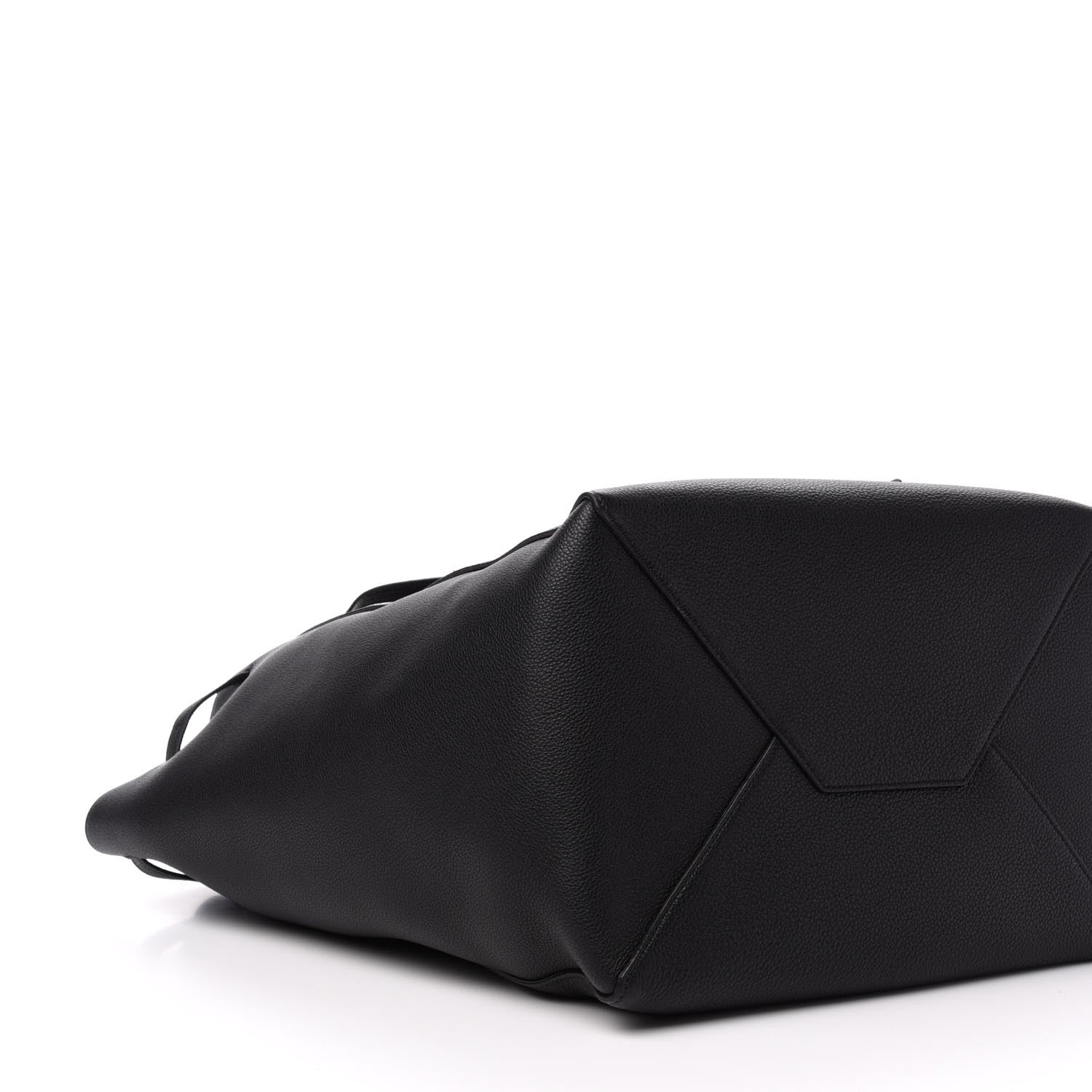 Celine Soft Grained Calfskin Medium Belt Cabas Phantom Black 8 of 11