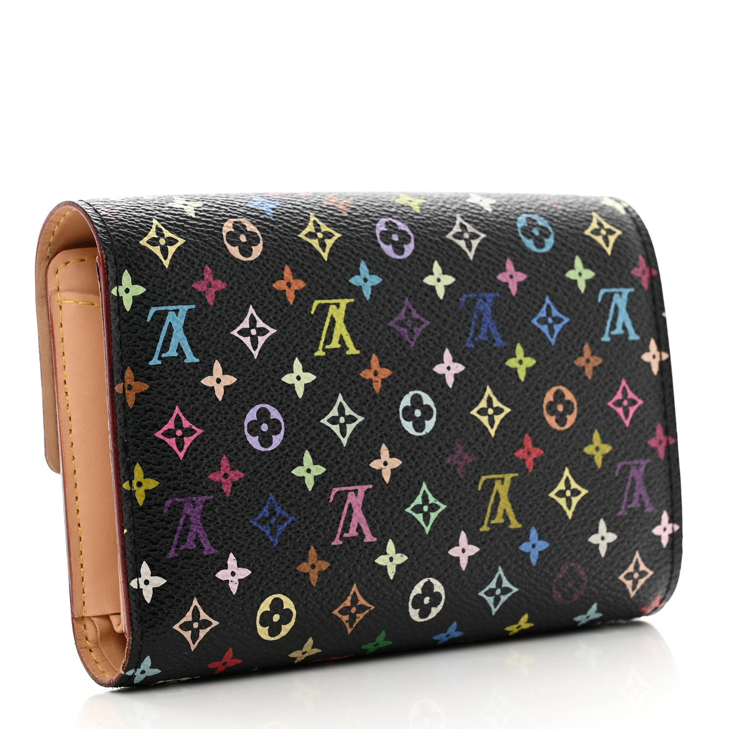 Louis Vuitton Monogram Multicolor Alexandra Wallet Black 3 of 9