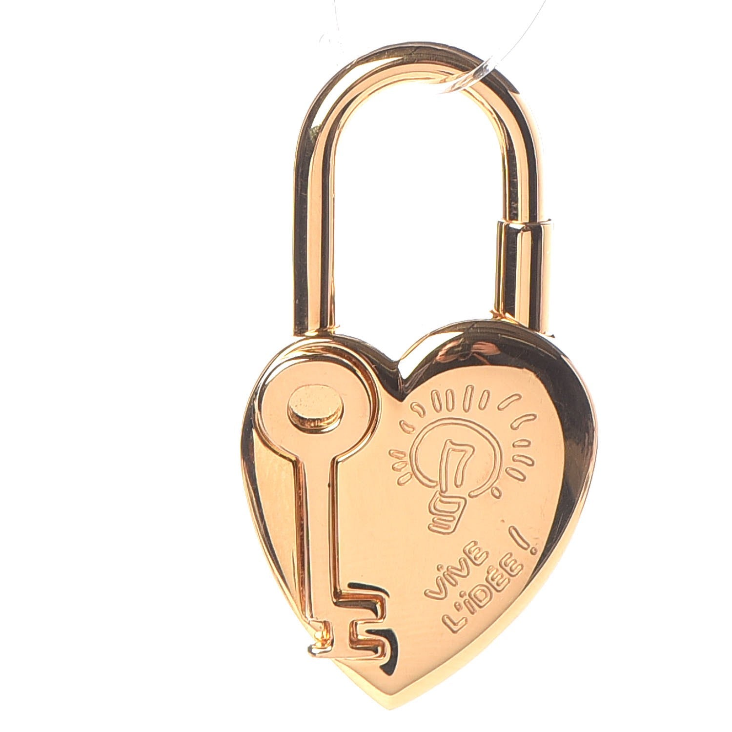 Hermes Annee De La Fantaisie Heart Cadena Lock Gold 1 of 7