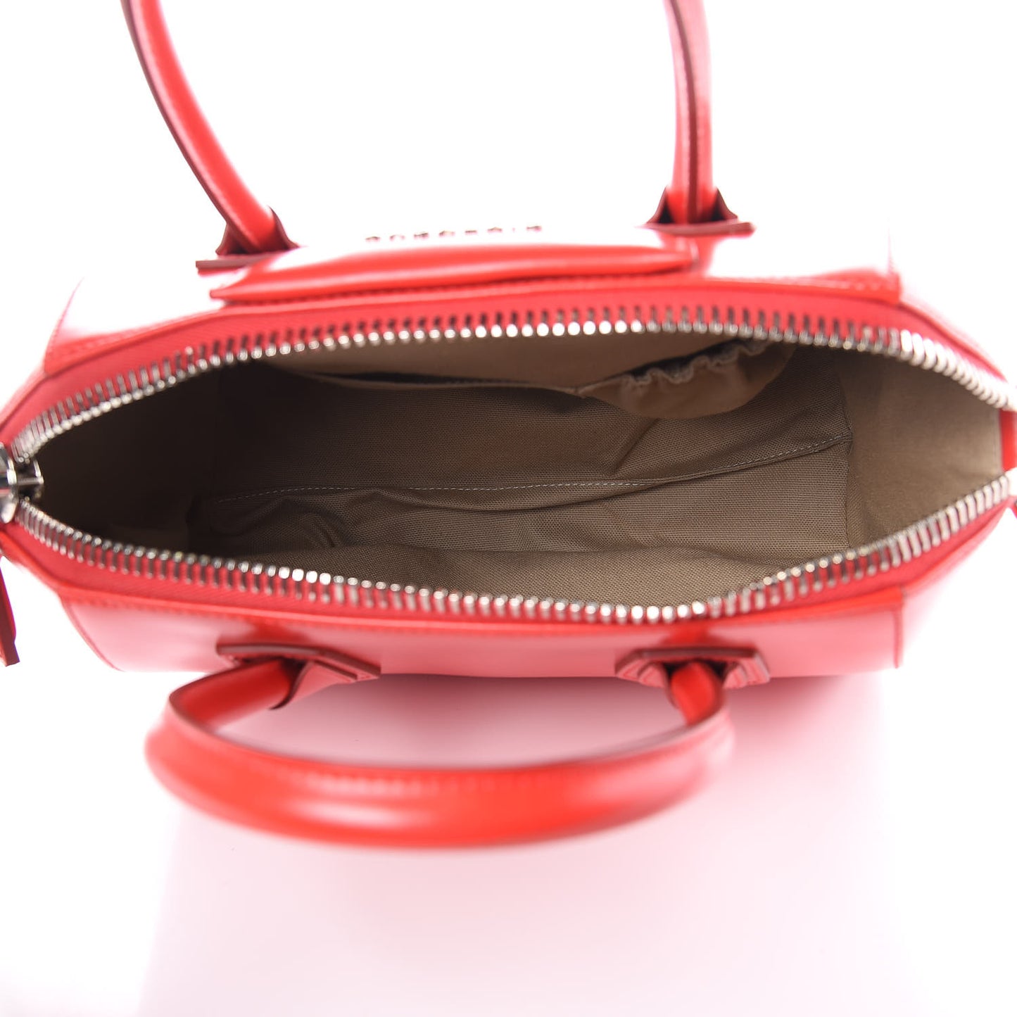 Shiny Lord Calfskin Small Antigona Medium Red