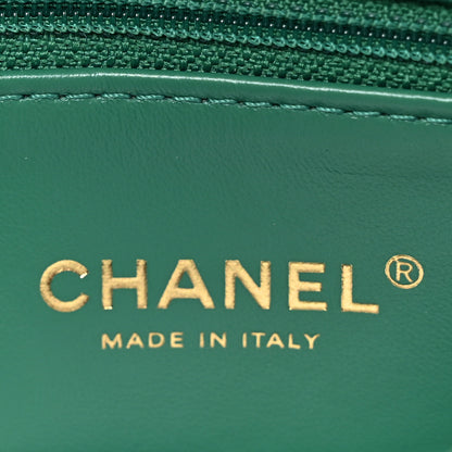 Chanel Caviar Quilted Mini Coco Handle Flap Green 7 of 14